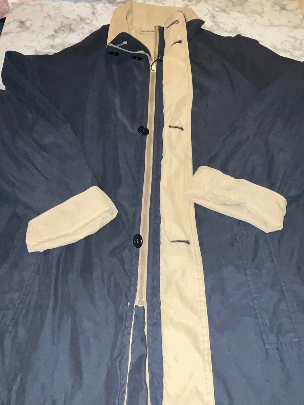Men's Paul & Shark Reversible Navy/ Tan Windbreaker jacket
